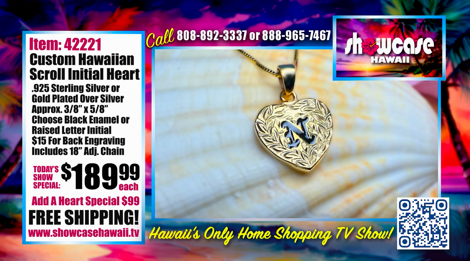 New Hawaiian Scroll Hearts