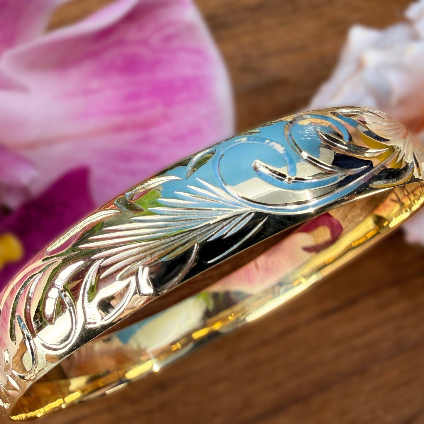 Hi`ilani Hawaiian Scroll Princess Bracelet