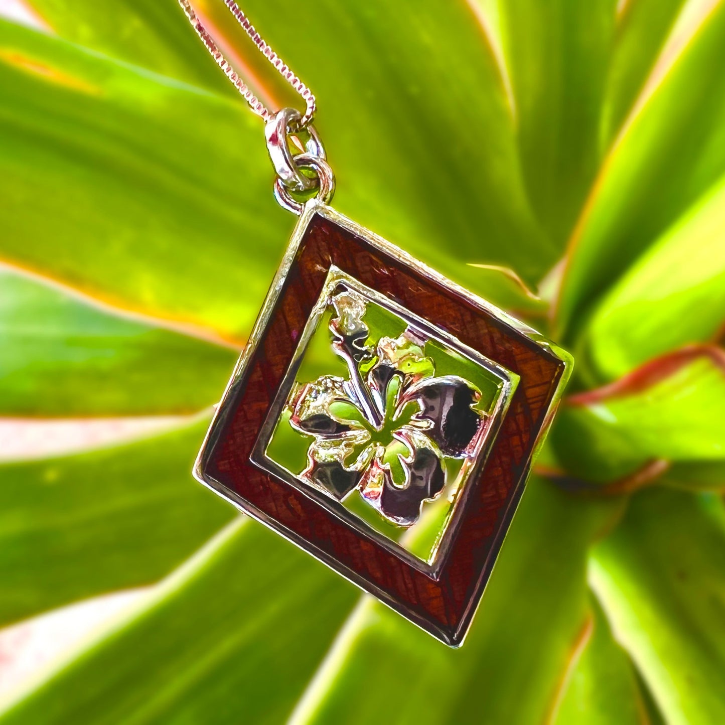 Puanani Flower Koa Pendants