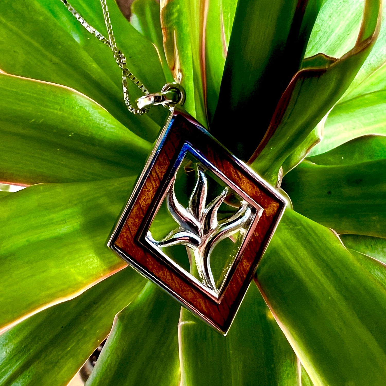 Puanani Flower Koa Pendants