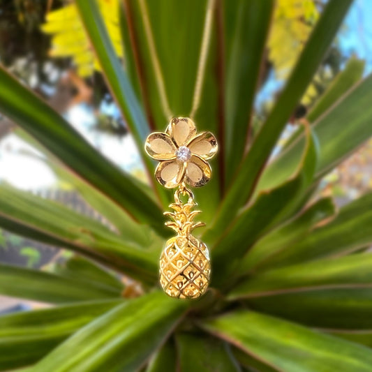 Pineapple Plumeria Jewelry