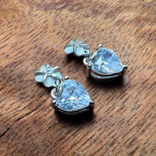 Plumeria CZ Pu'uwai "Heart" Earrings