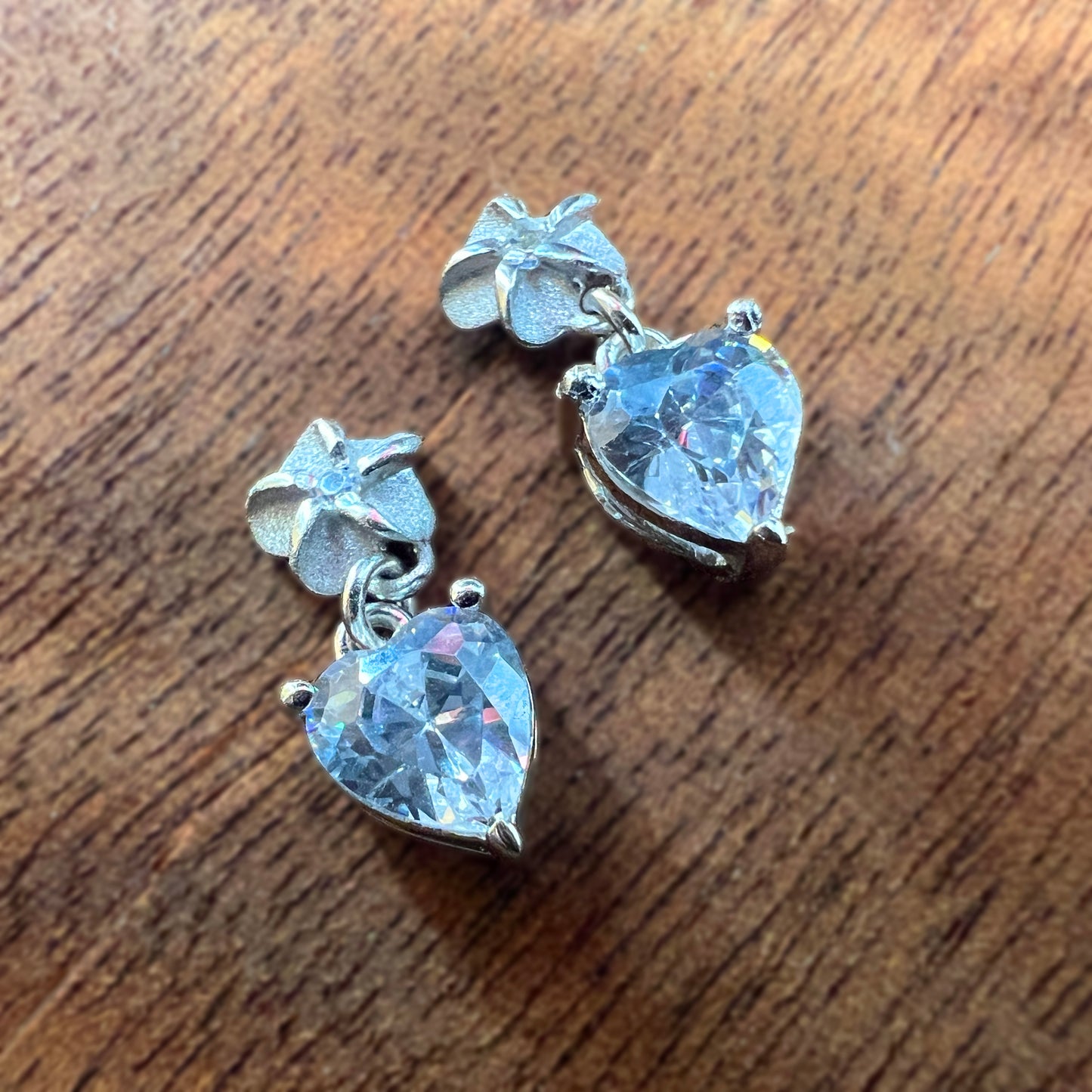 Plumeria CZ Pu'uwai "Heart" Earrings