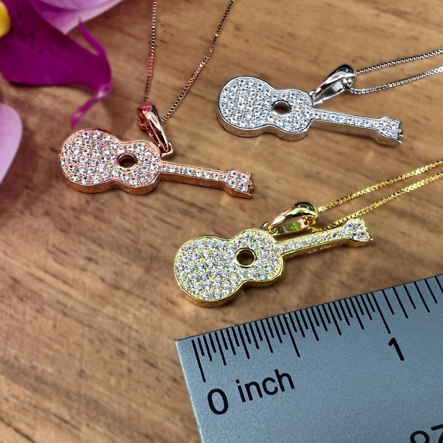 Ukulele Pave Pendant