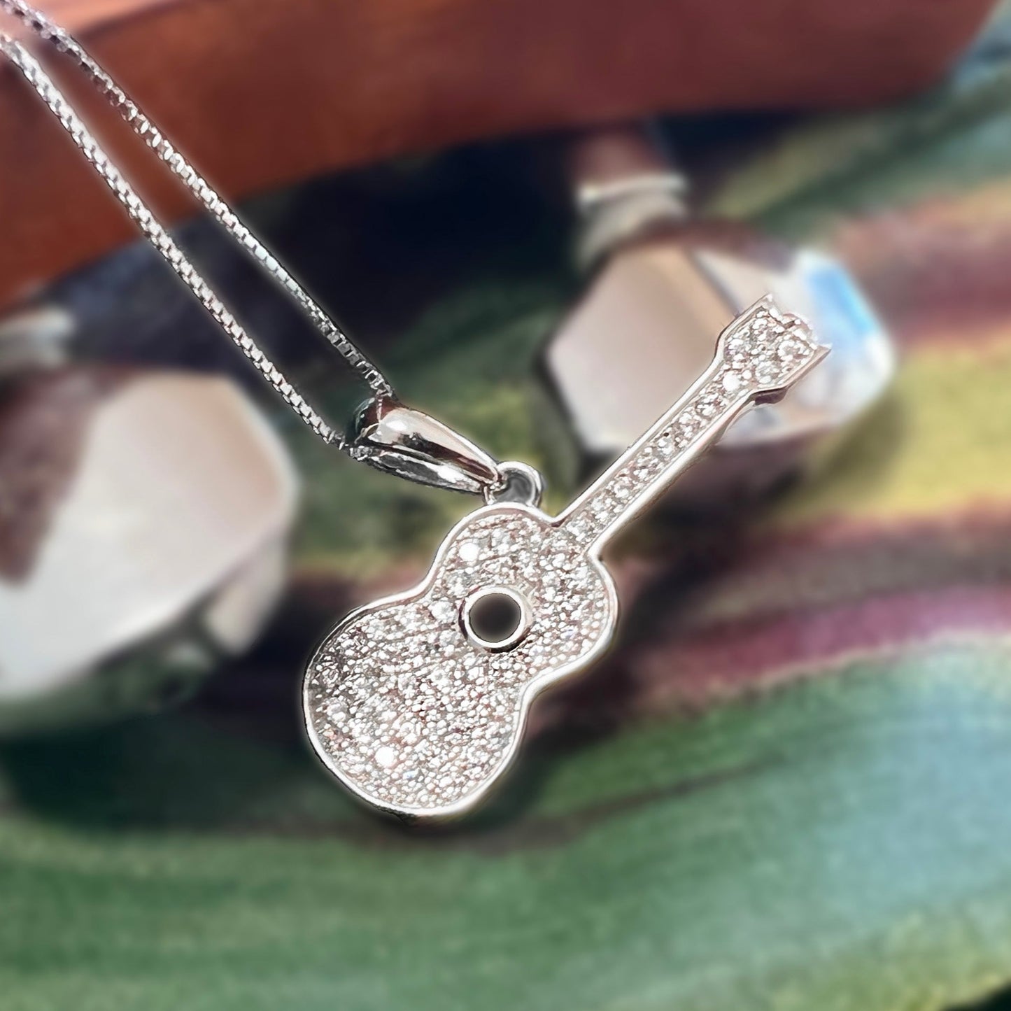 Ukulele Pave Pendant