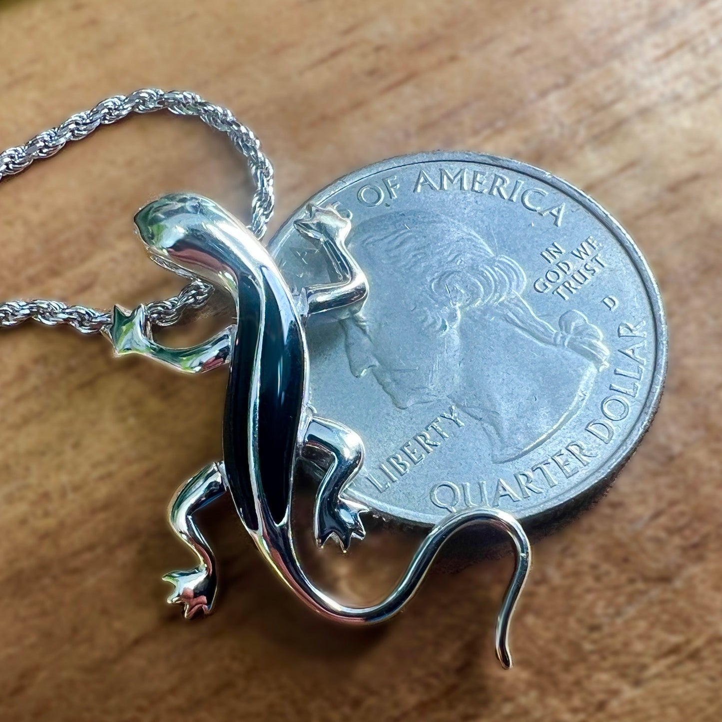 Moving Mo’o Gecko Pendant