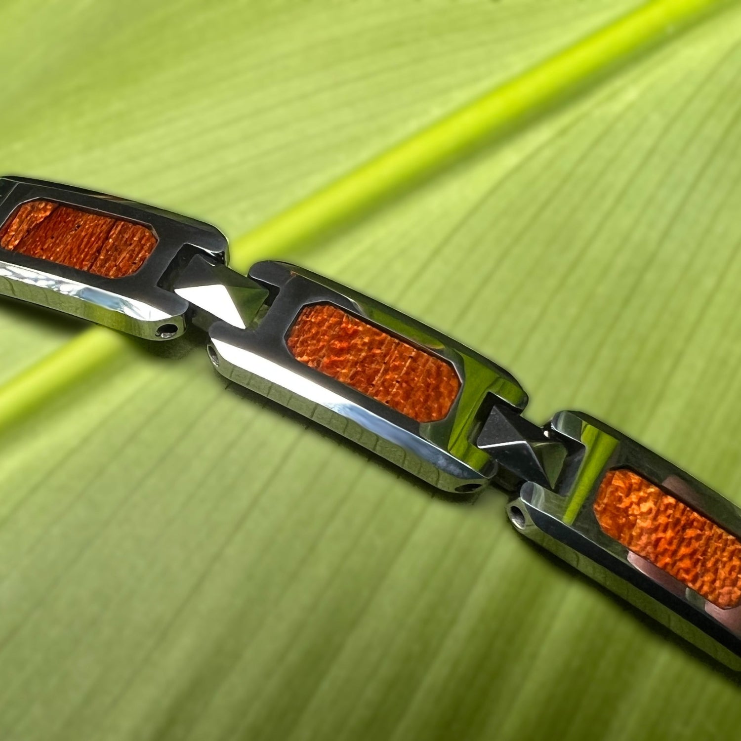 Koa Wood Tungsten Ho`omana Bracelet – Showcase Hawaii