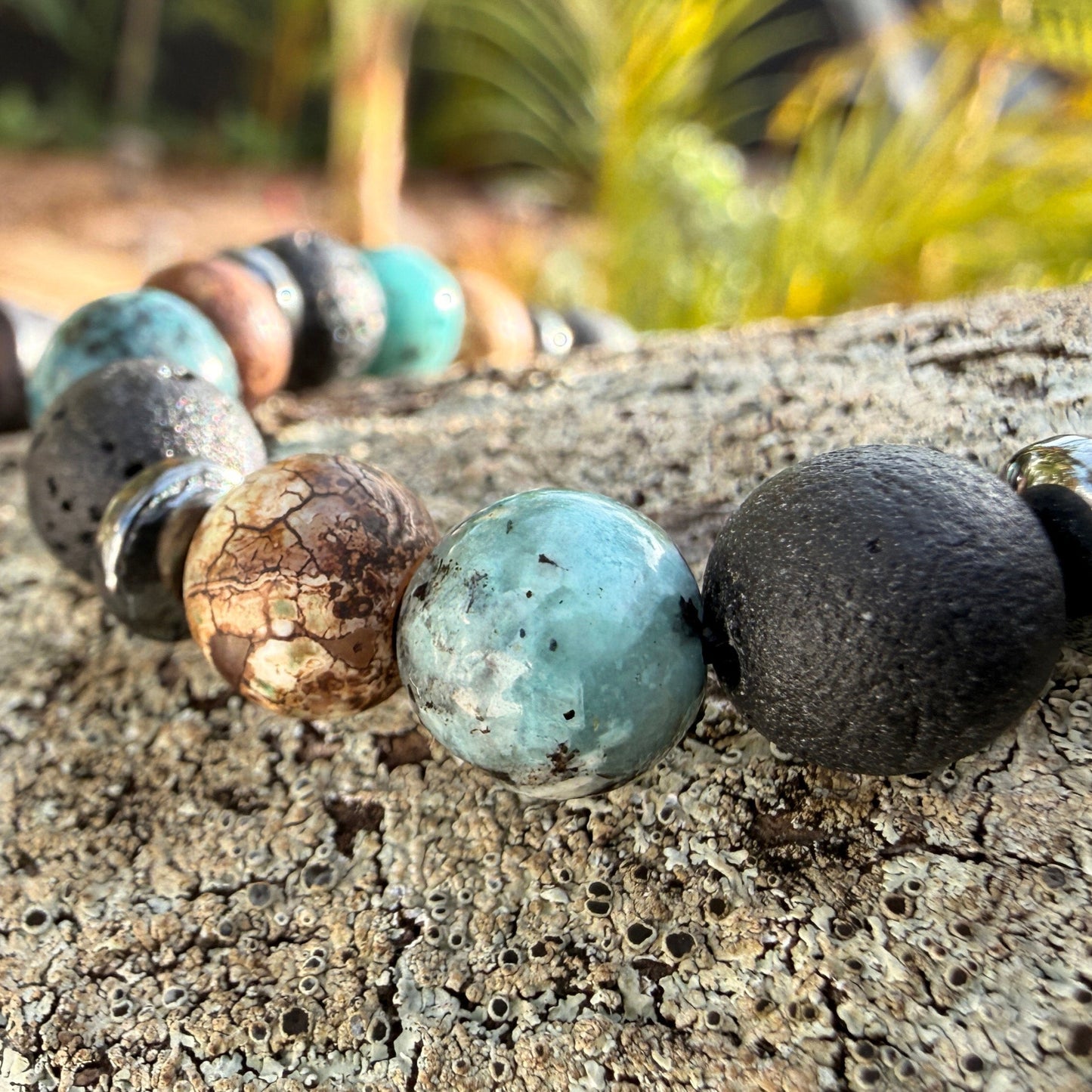 Pohaku Ola Lava Stone Bead Bracelets