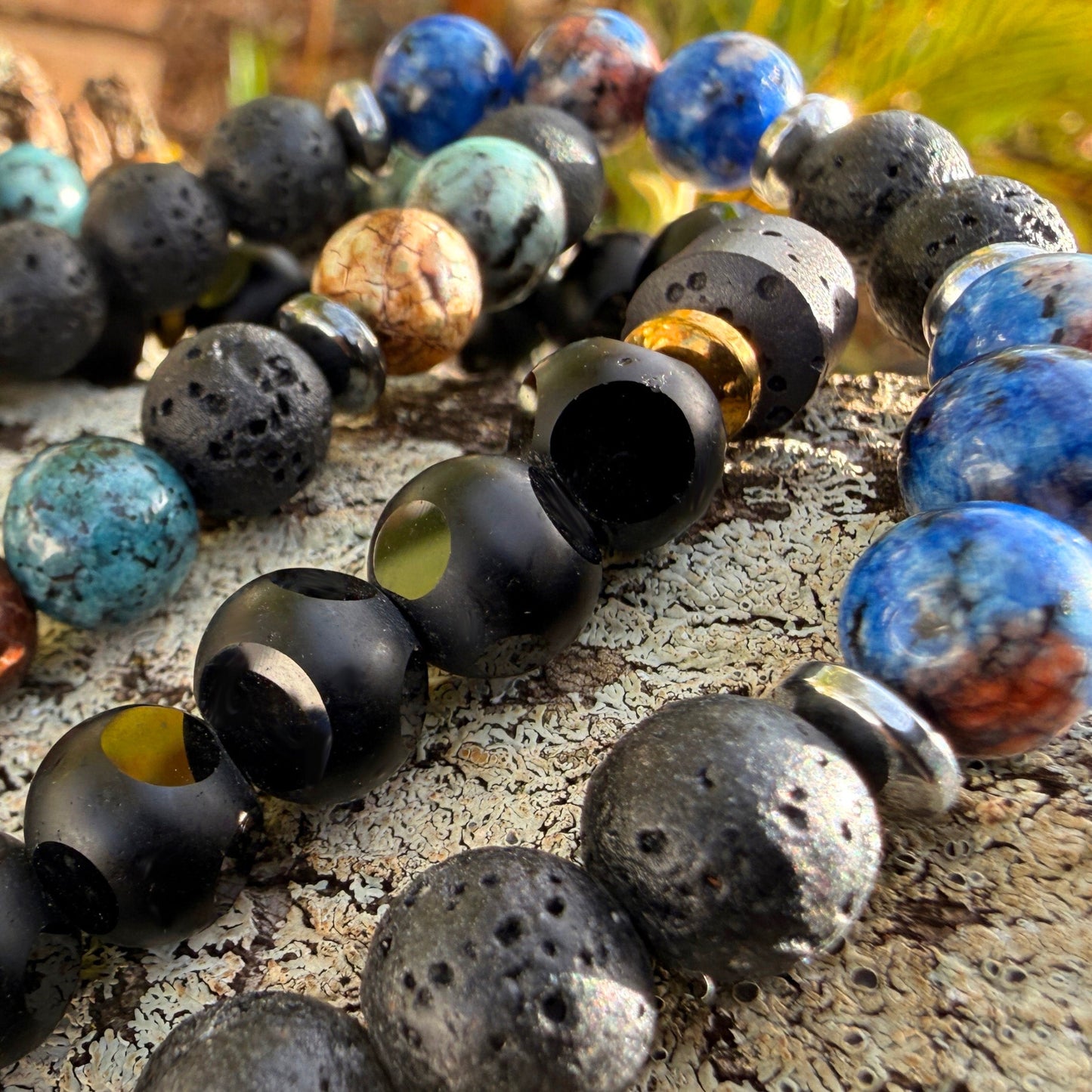 Pohaku Ola Lava Stone Bead Bracelets