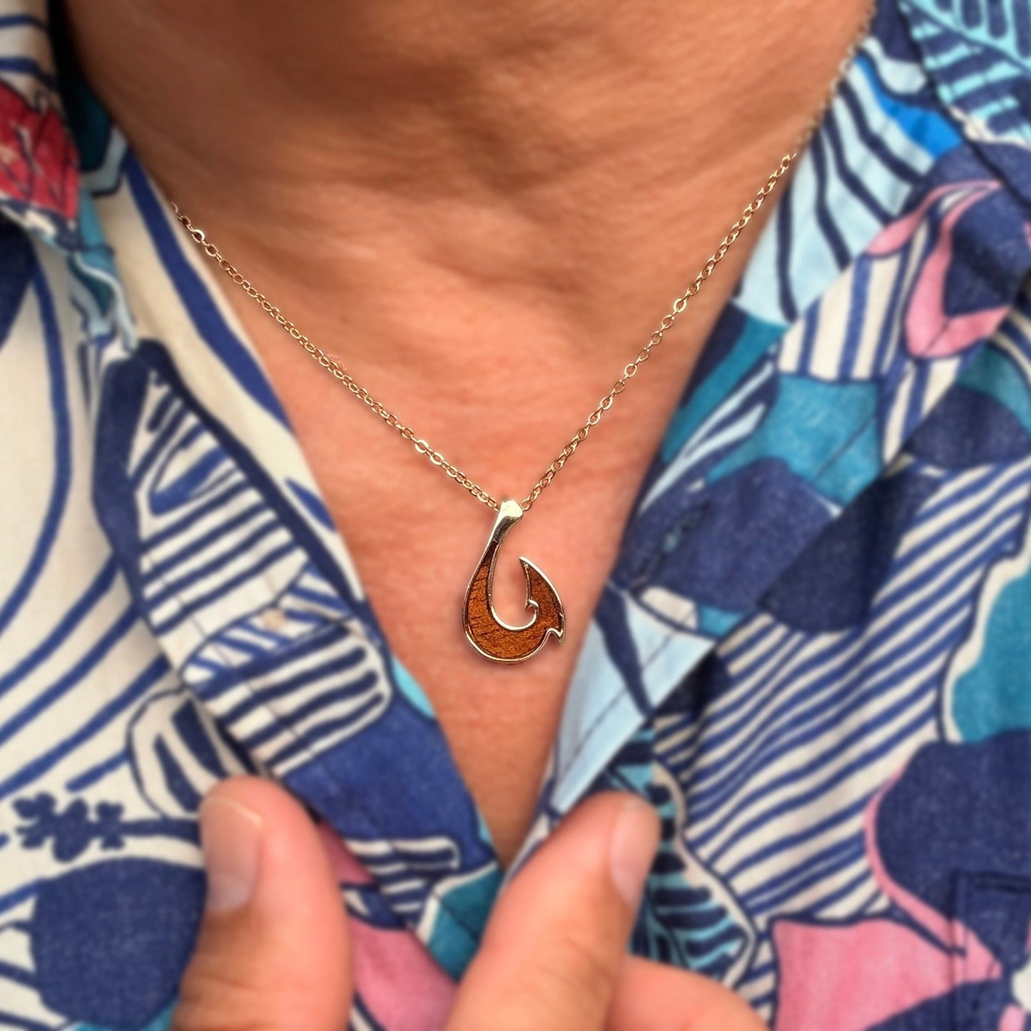 Manini Reversible Koa Fish Hook