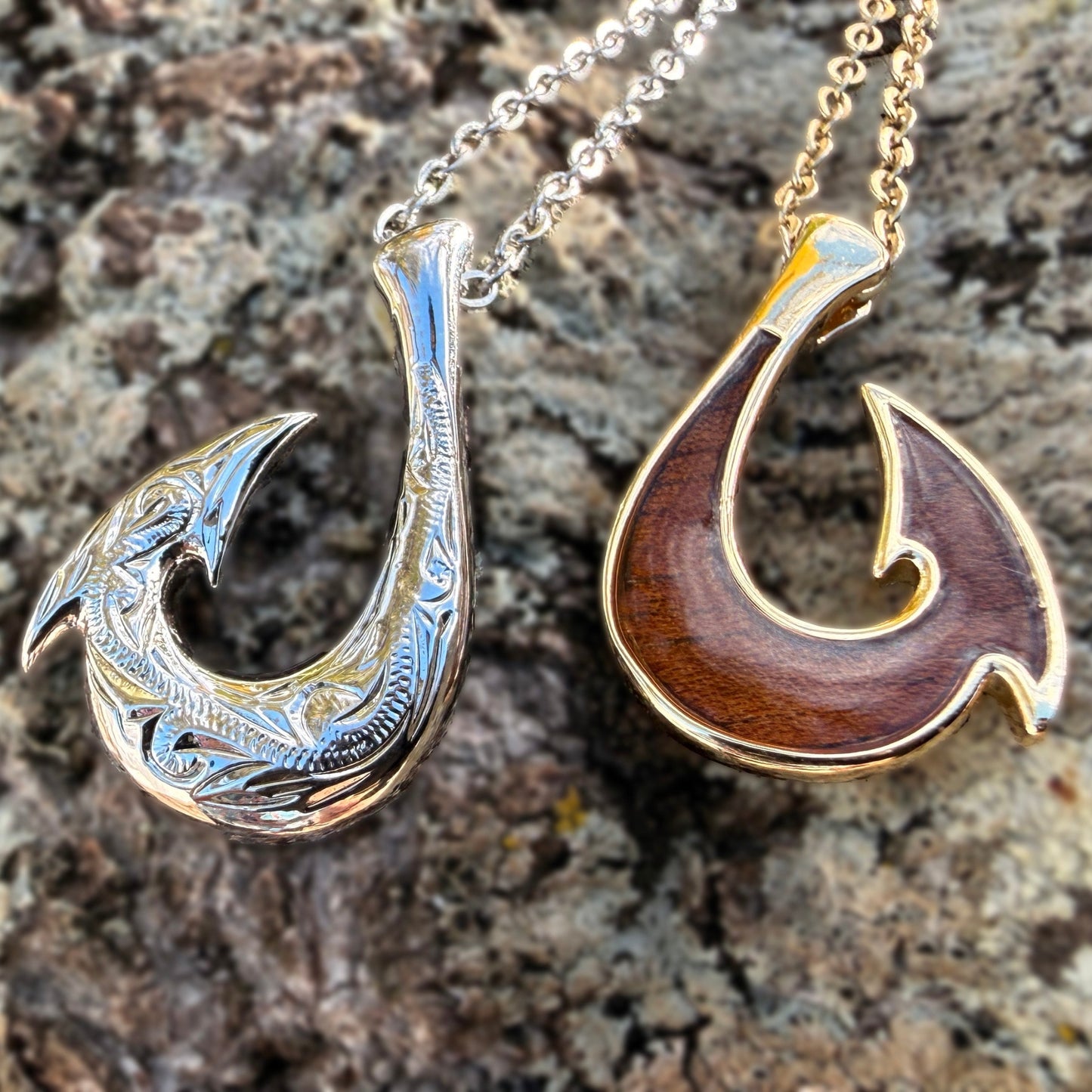 Manini Reversible Koa Fish Hook