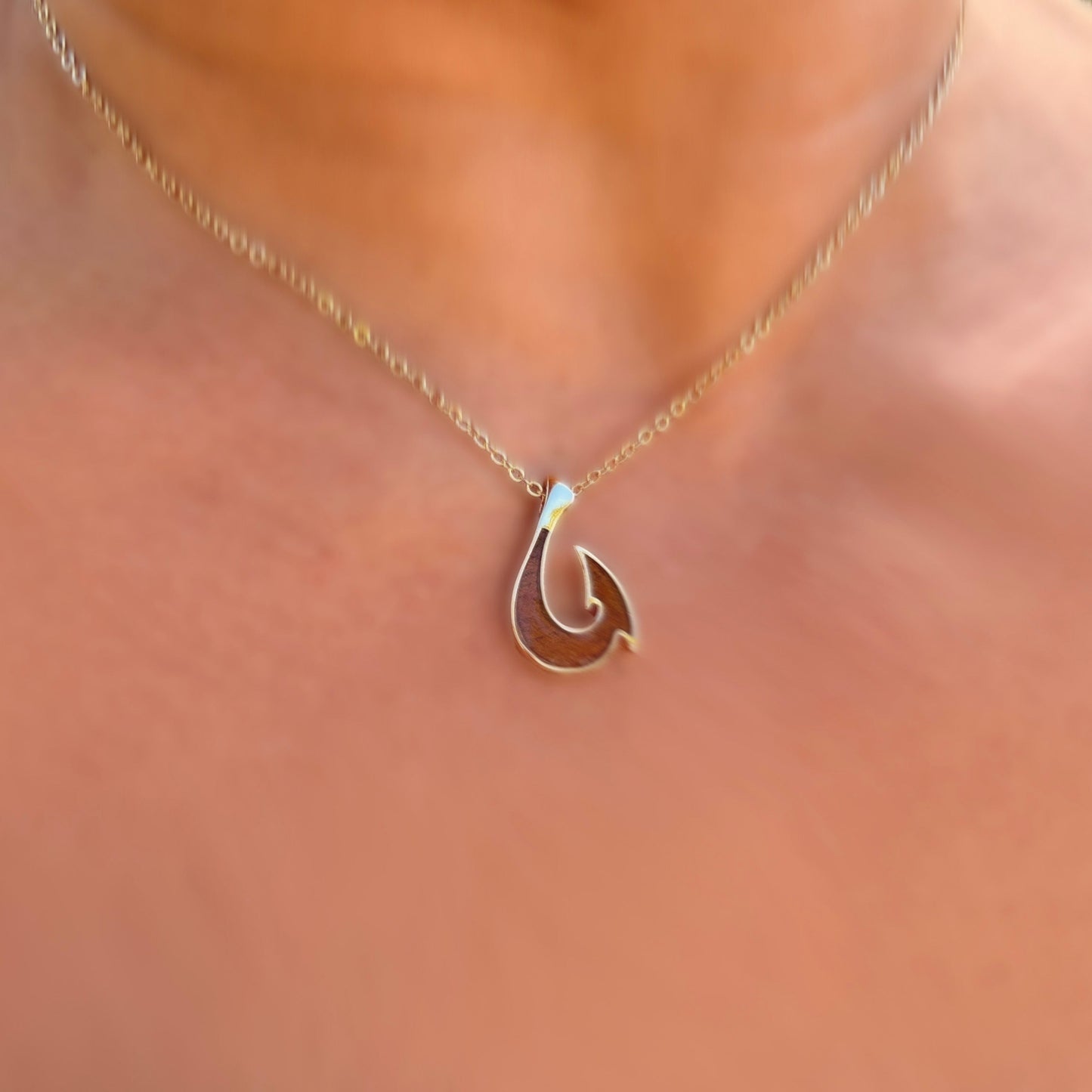 Manini Reversible Koa Fish Hook