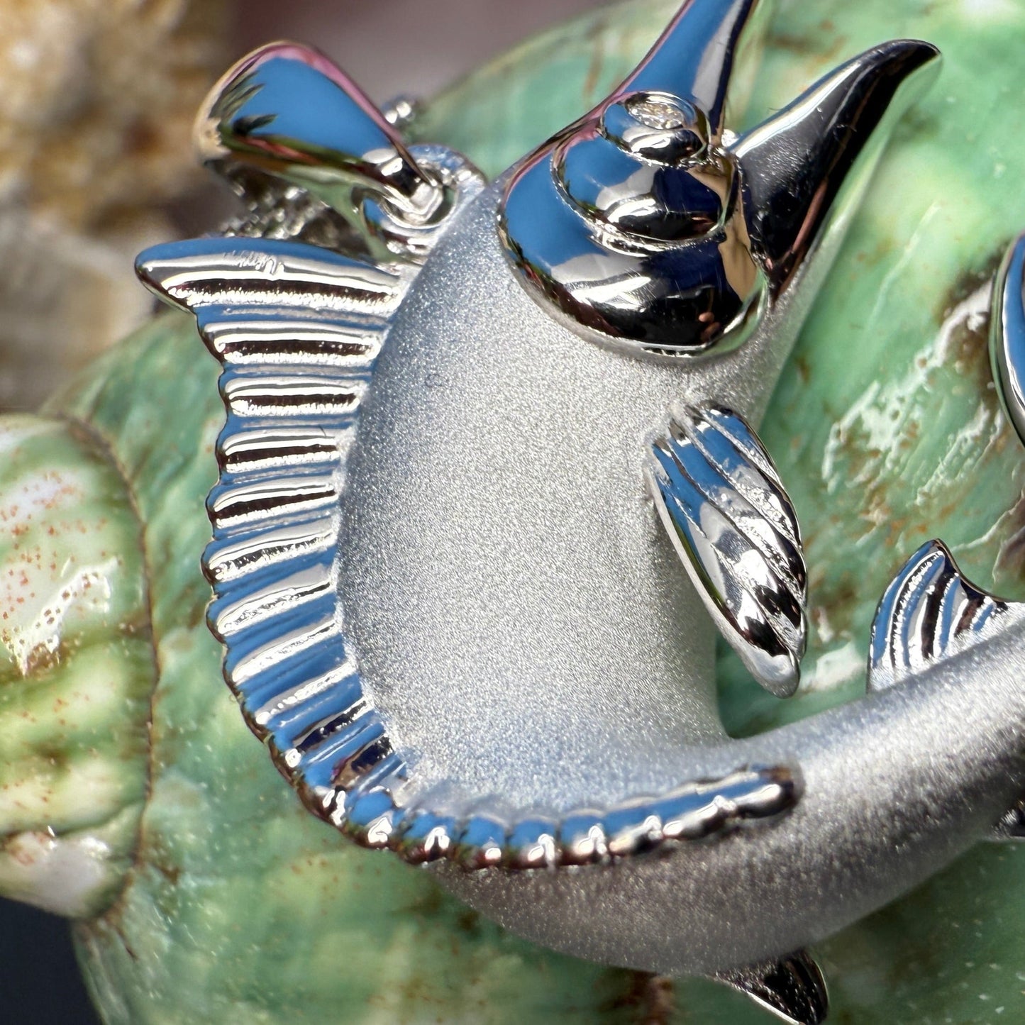 Aʻu Marlin CZ Pendant