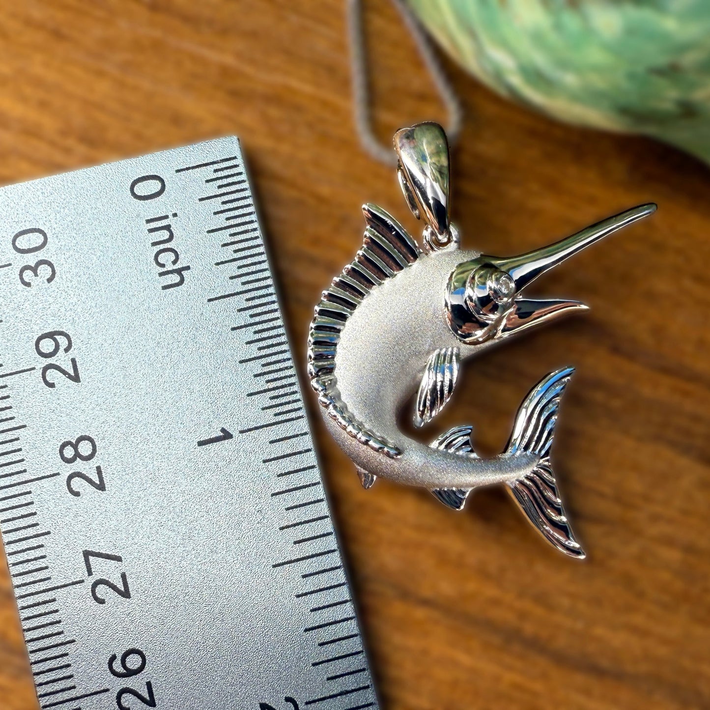 Aʻu Marlin CZ Pendant