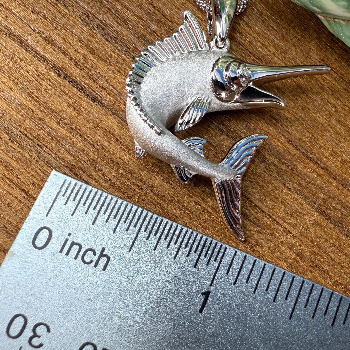Aʻu Marlin CZ Pendant