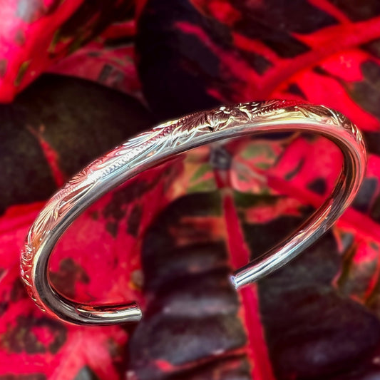 Nahuku Hawaiian Scroll Cuff Bracelet