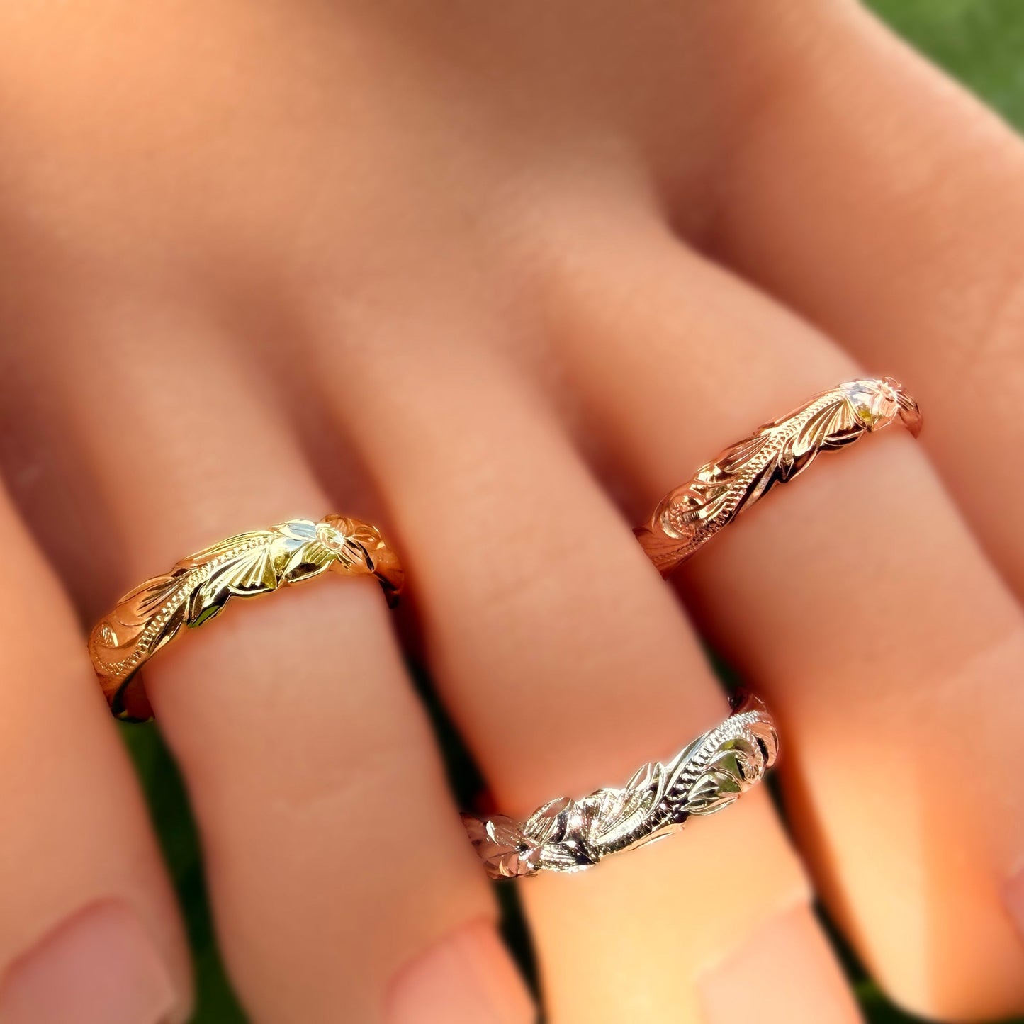 Maʻalahi Hawaiian  Scroll Toe Ring