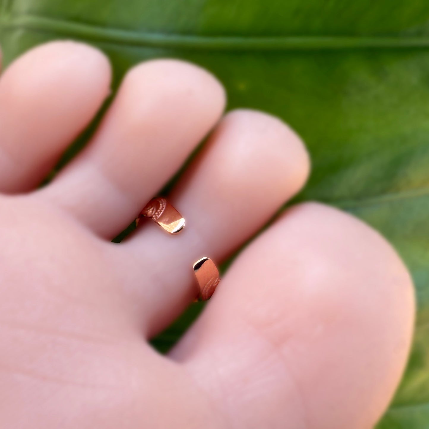 Maʻalahi Hawaiian  Scroll Toe Ring