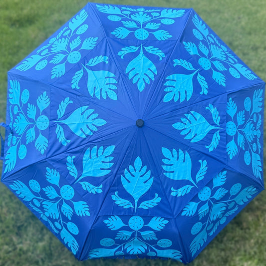 Hawaiian Quilt Print Foldable Umbrella