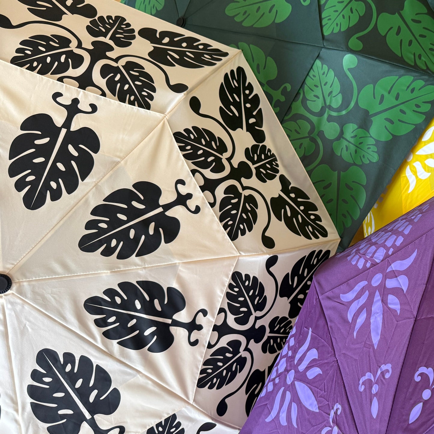 Hawaiian Quilt Print Foldable Umbrella