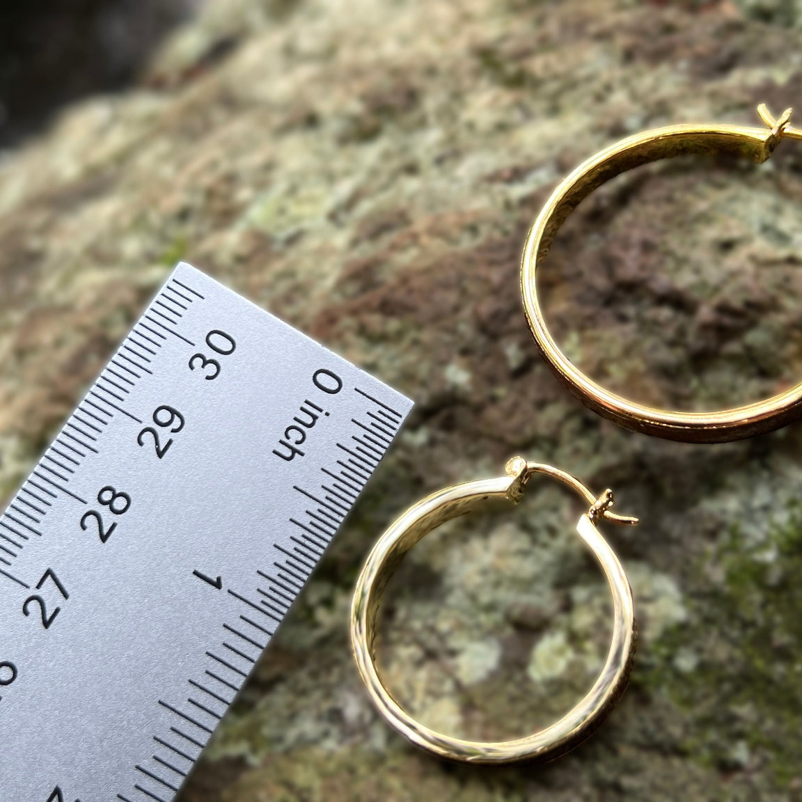 Koa Wood Hoop Earrings