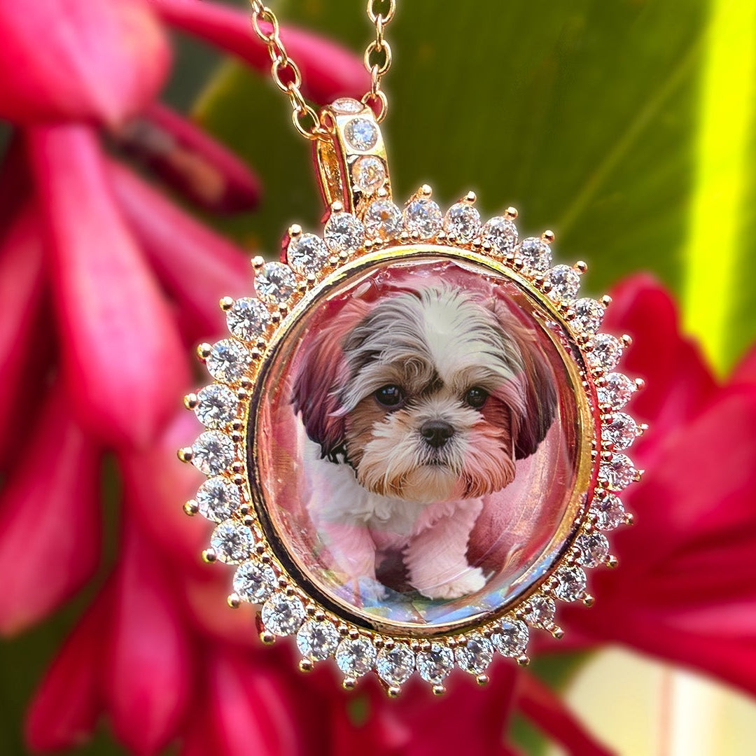Malama Lei CZ Memory Locket