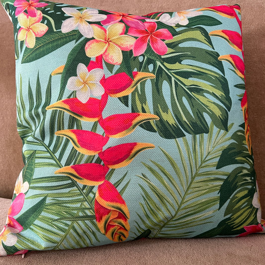 Tropical Flowers Pillow Covers