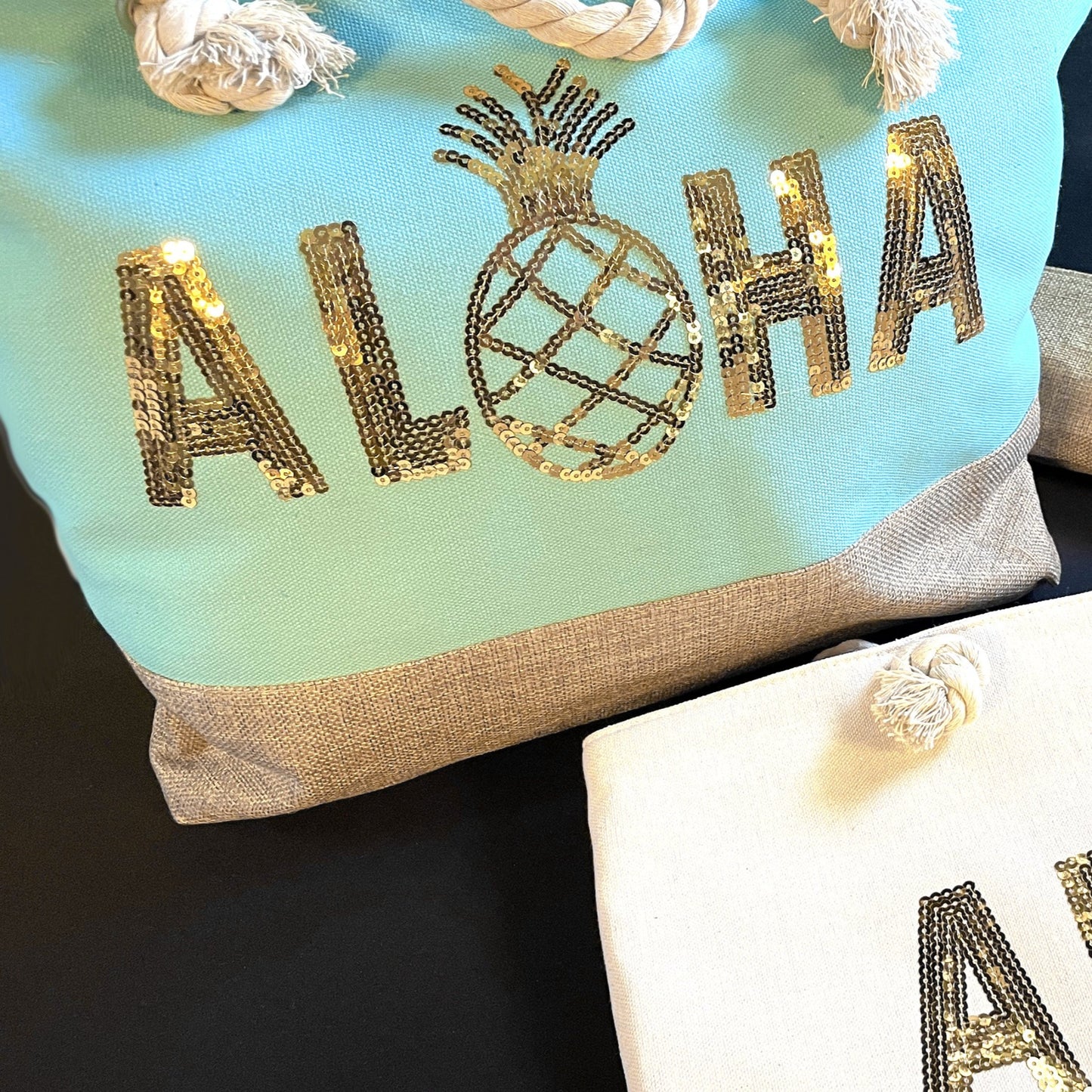 Aloha Shimmer Rope Tote