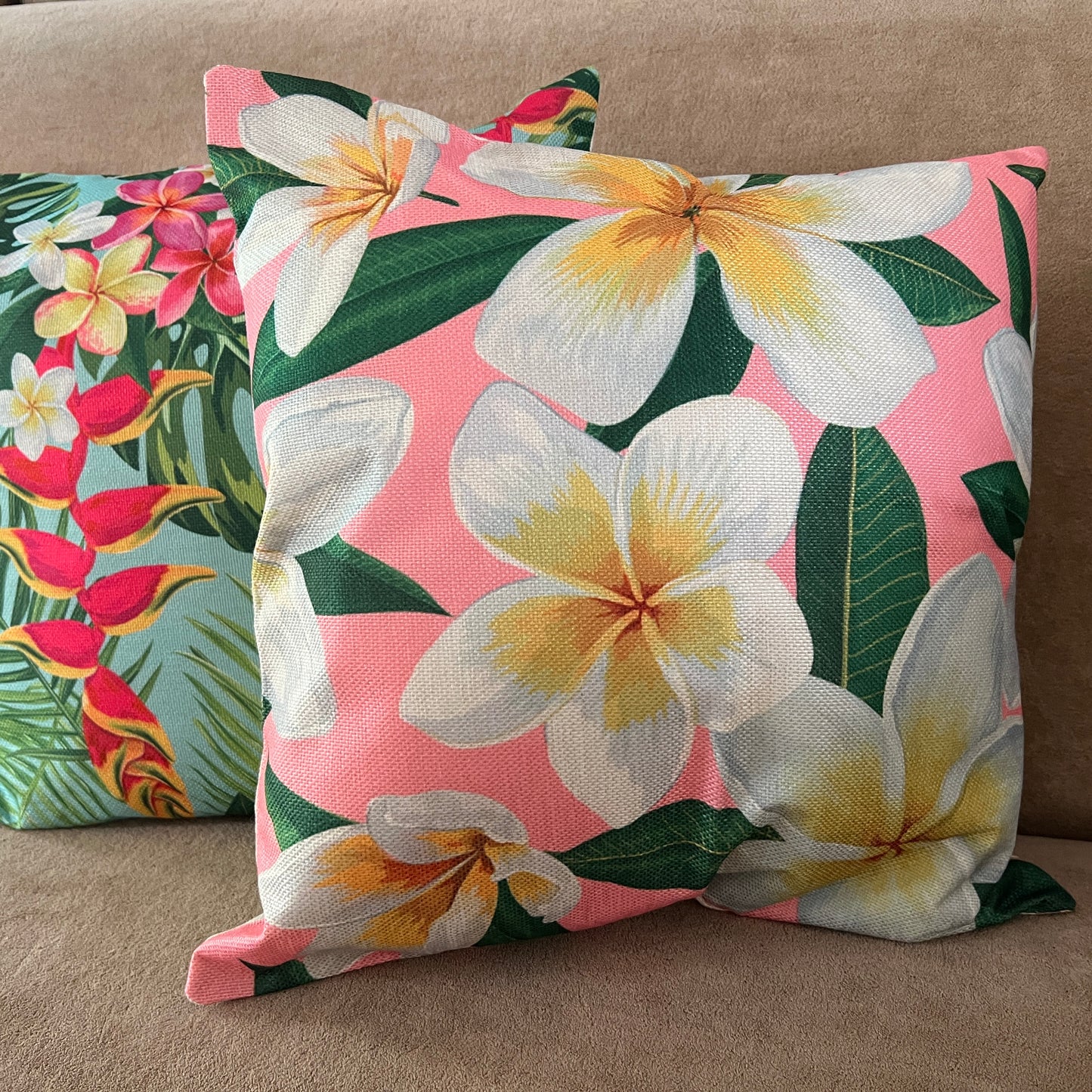 Tropical Flowers Pillow Covers