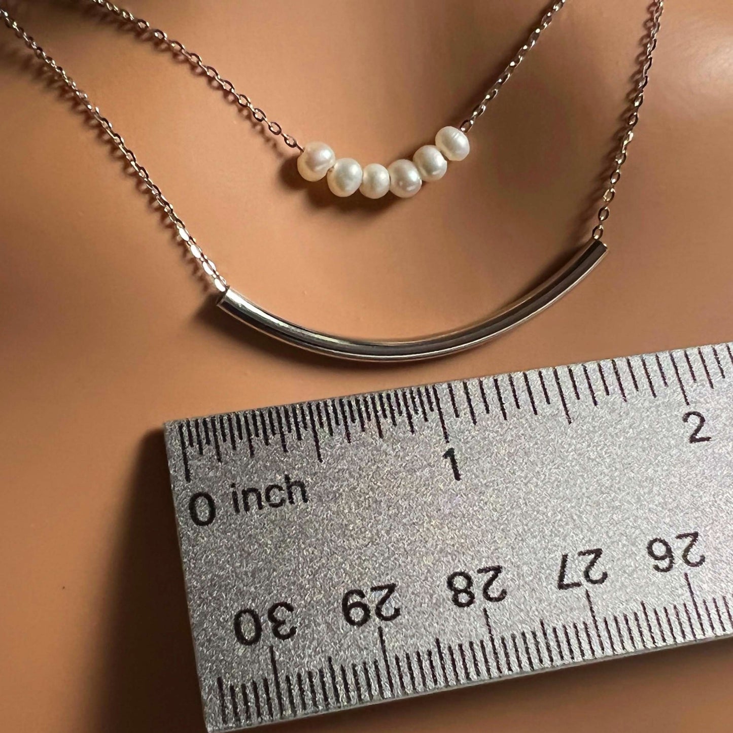 Mino'aka Freshwater Pearl Duo Necklace