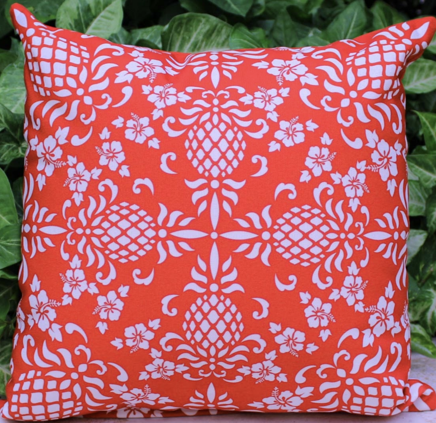 Hawaiian Holiday Pillow Red Back