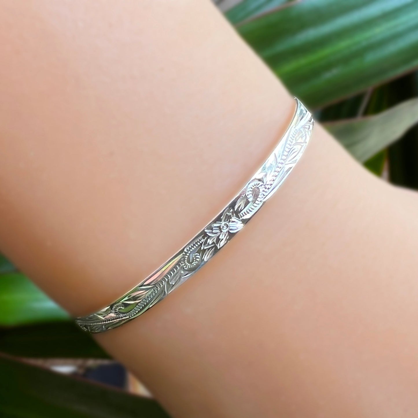 4mm Keiki Hawaiian Heirloom Adjustable Bangle