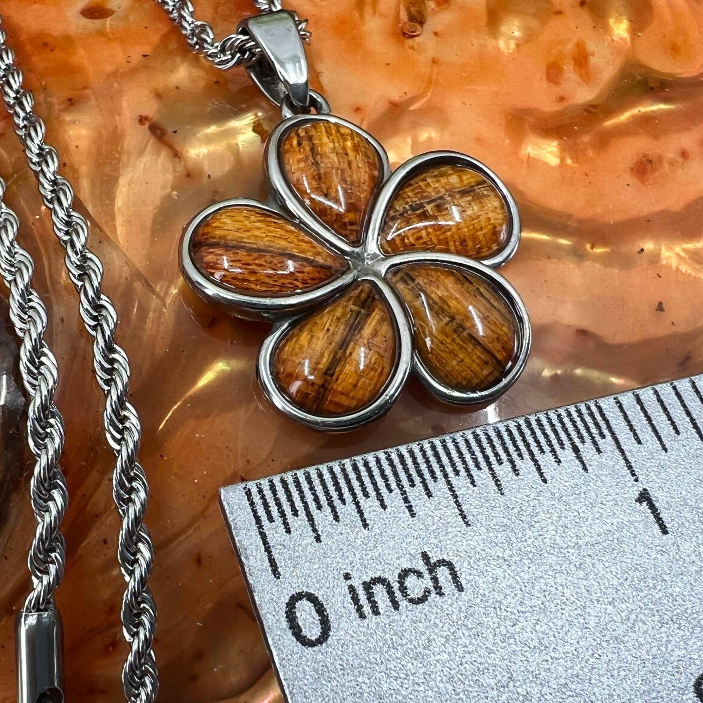 Lā'au Plumeria Flower Stainless Steel Jewelry