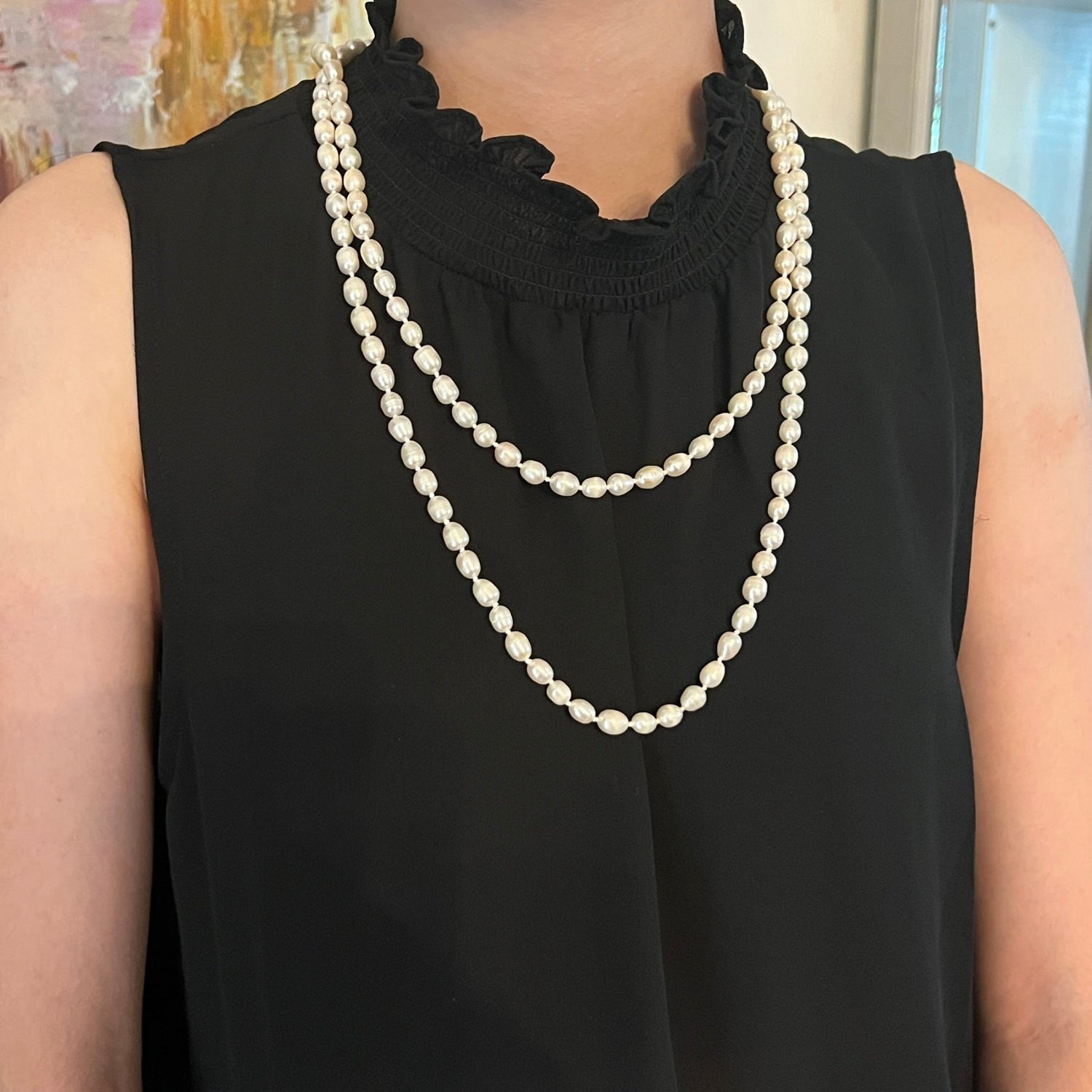 5-Strand Mother of Pearl Necklace