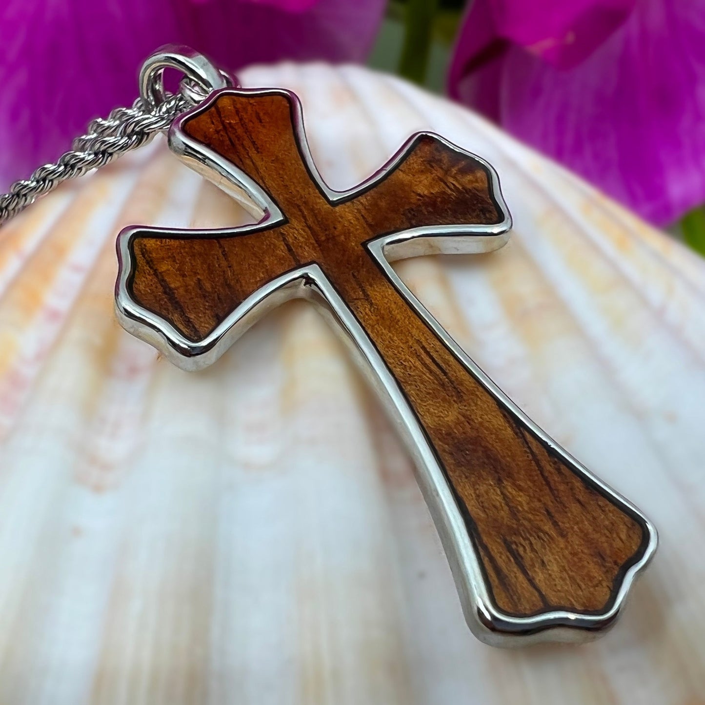 Laau “Wood” Gold Plated Reversible Cross