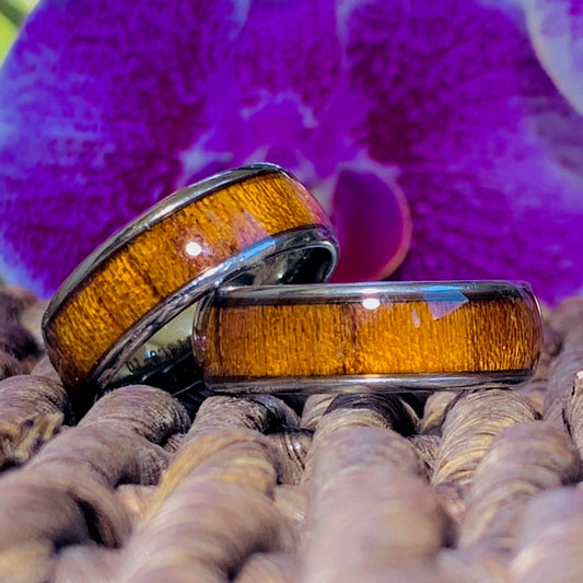 Koa Stainless Steel Ring