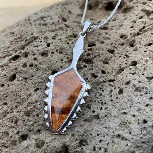 Koa Warrior Pendant