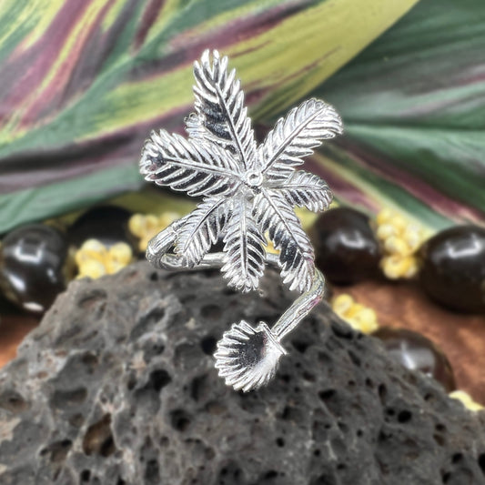 Tropical Palms Adjustable Ring