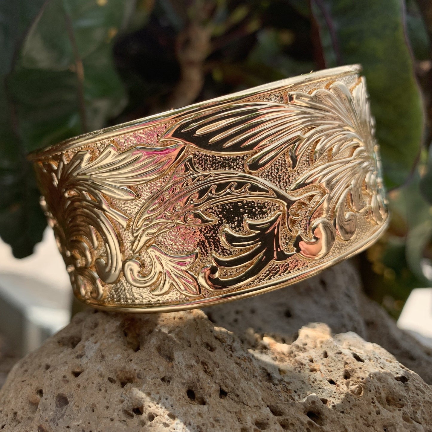 Under the sea bangle showing closeup of dolphin