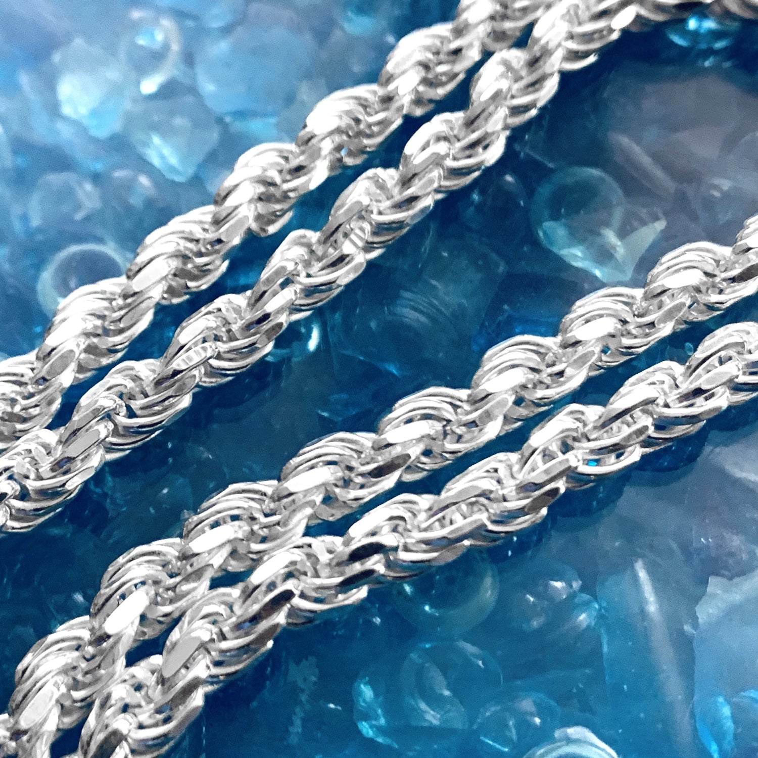 5MM Diamond Cut Rope Chain