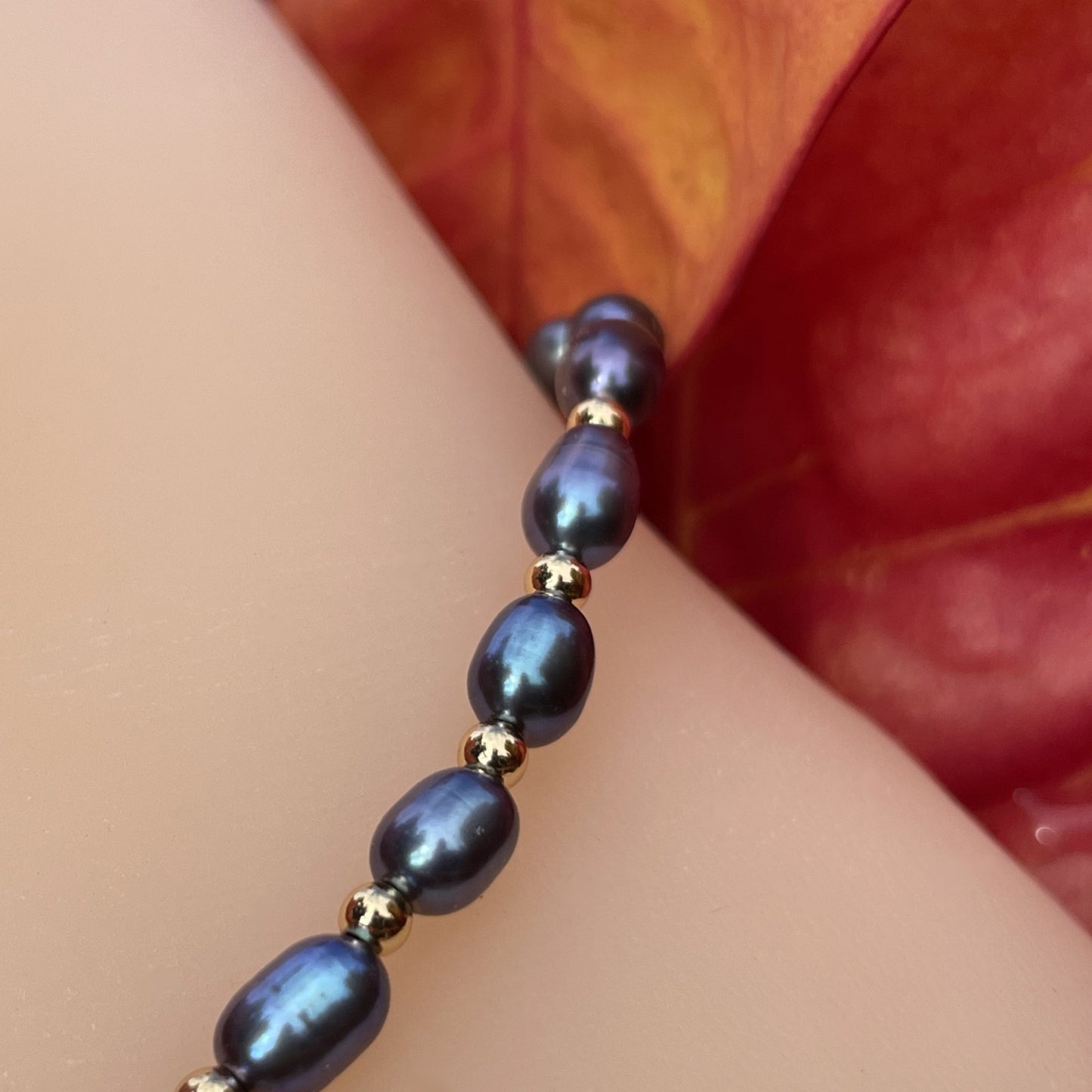 Freshwater Black Pearl Bracelet