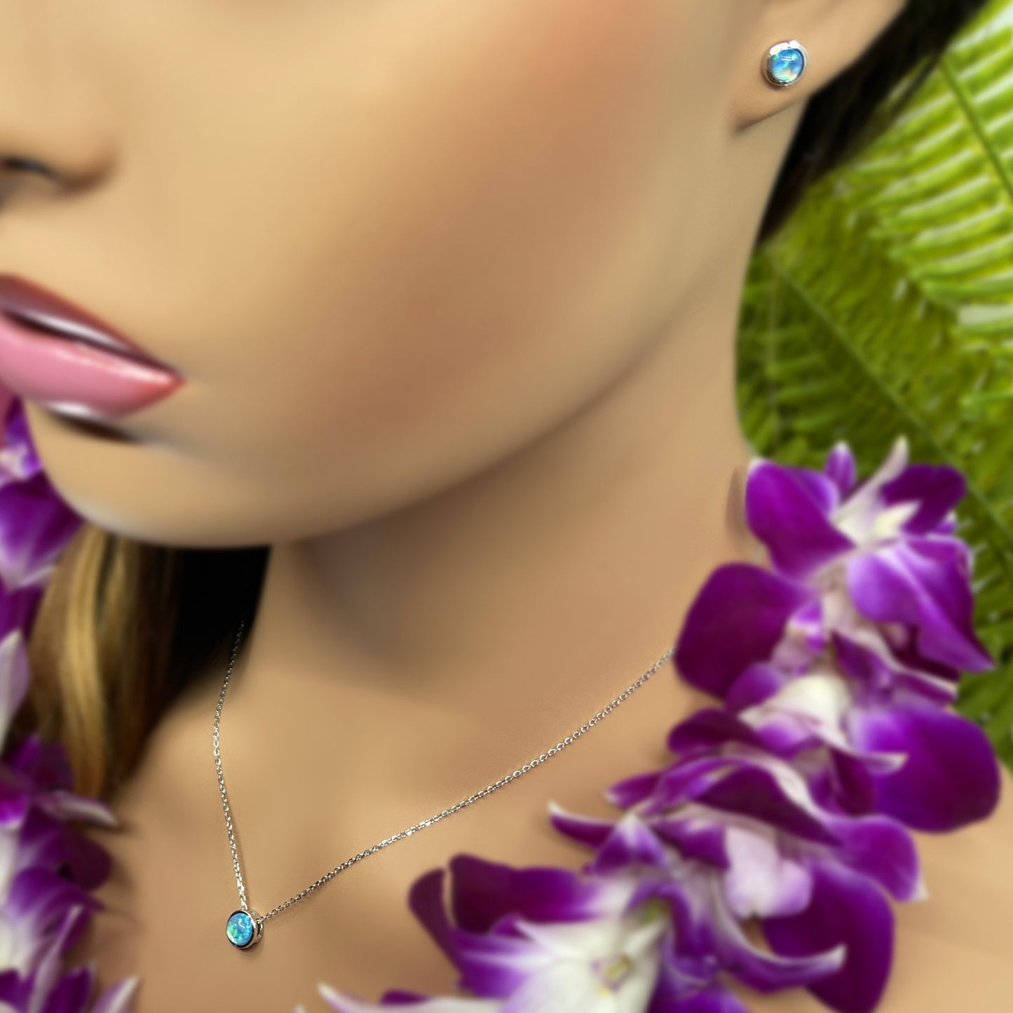 Pōʻai Opalite Floating Pendant or Earrings