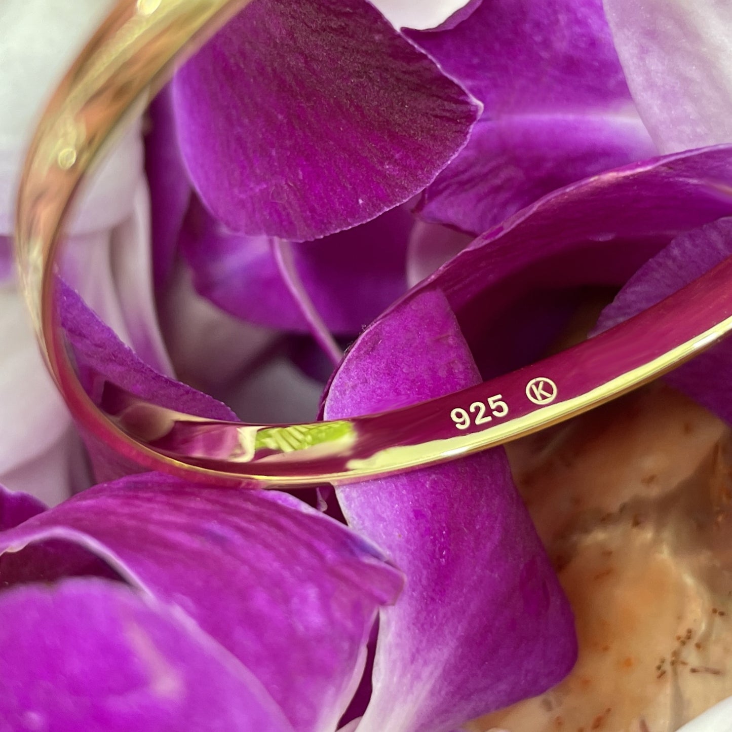 14K Gold Plated 4MM Adjustable Keiki Bangle