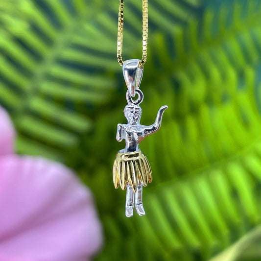 Hula Wahine Girl Pendant