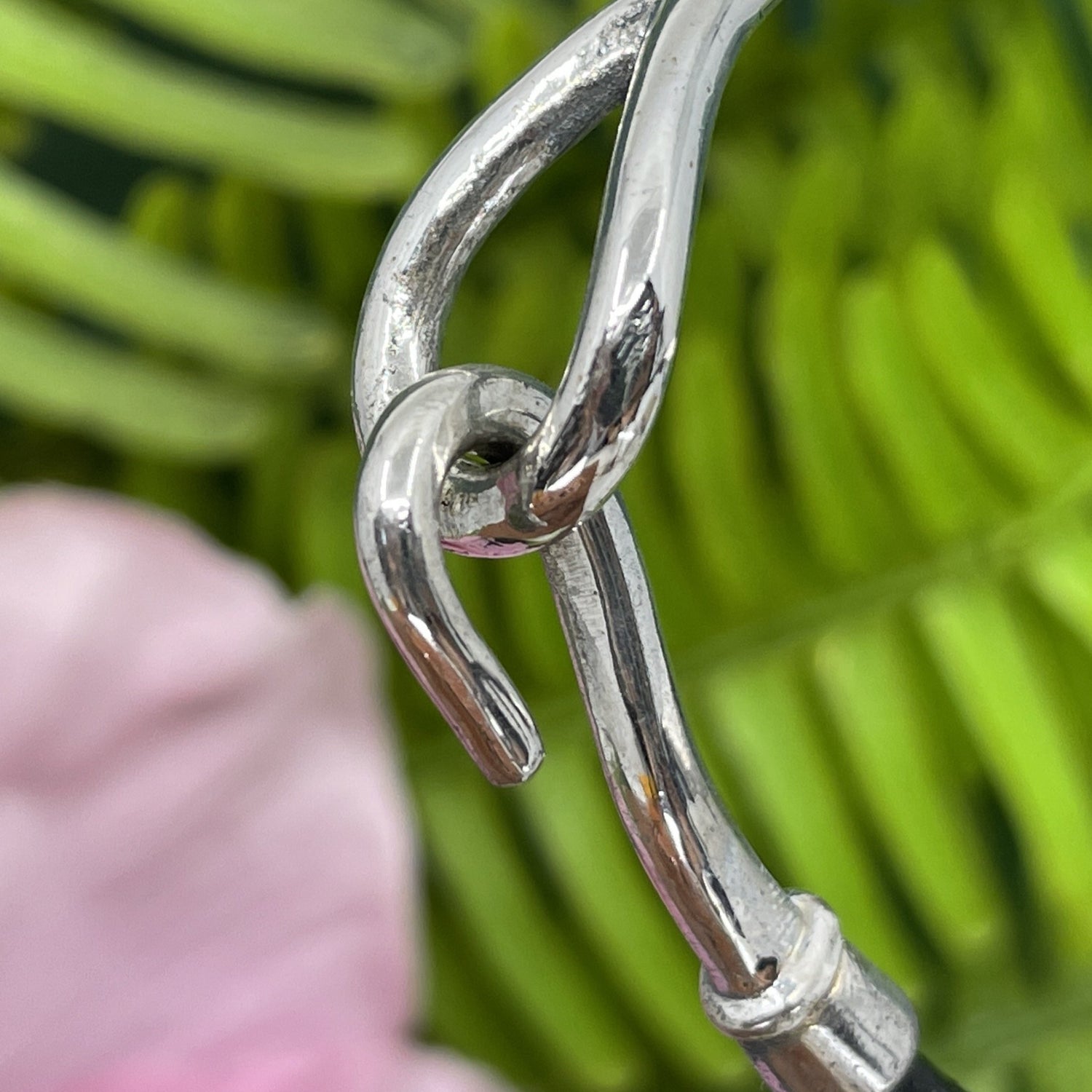 Island Fish Hook Bracelet Sterling Silver 7” Or 8” (1 3/4