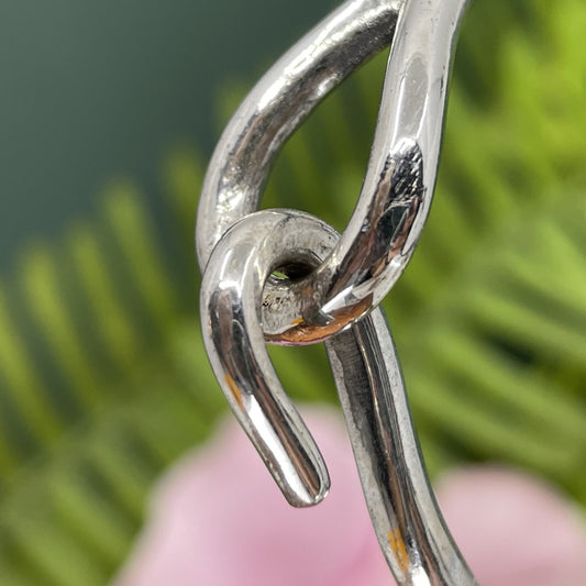 Leather & Sterling Silver Fish Hook Bracelet