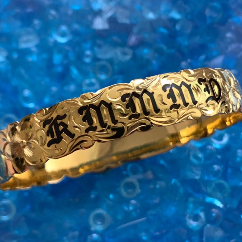 Custom Hawaiian Heirloom Scroll Bracelet