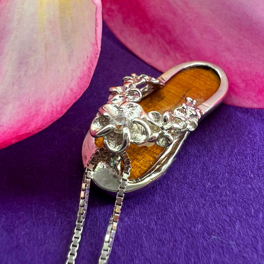 La`au Plumeria Slippah Pendant
