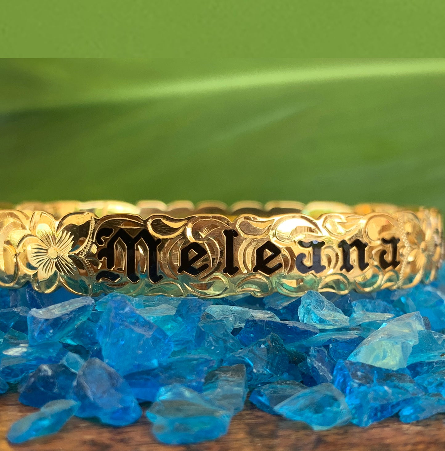 Custom Hawaiian Heirloom Scroll Bracelet