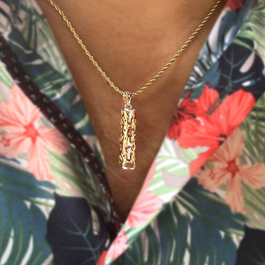 Nahuku Honu Pendant with 20 inch Stainless Steel Chain